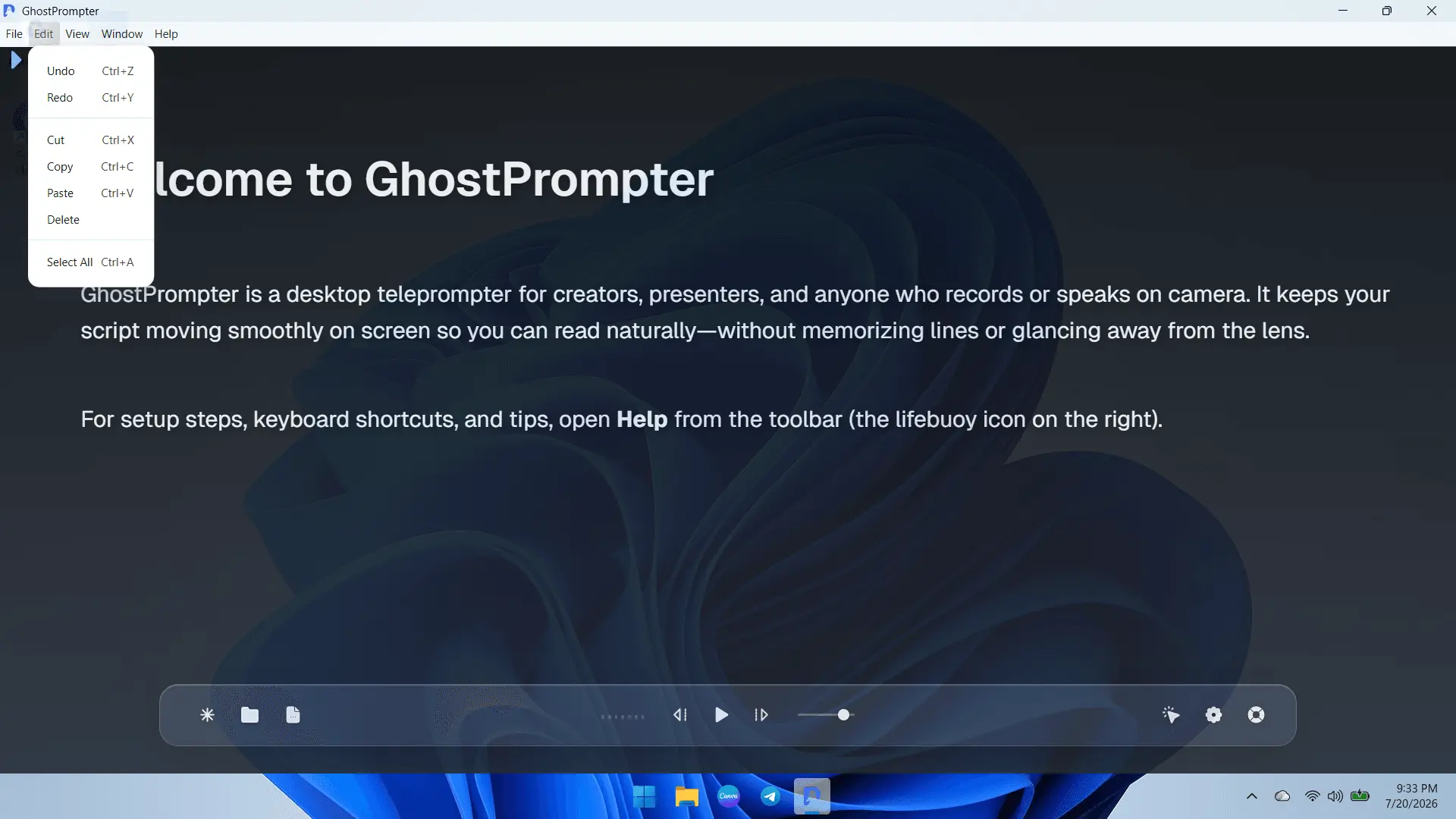 Screenshot 5 of GhostPrompter – Invisible Teleprompter