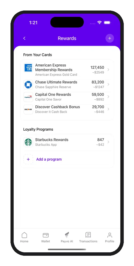 Screenshot 2 of Payvo - Never Miss a Reward Again