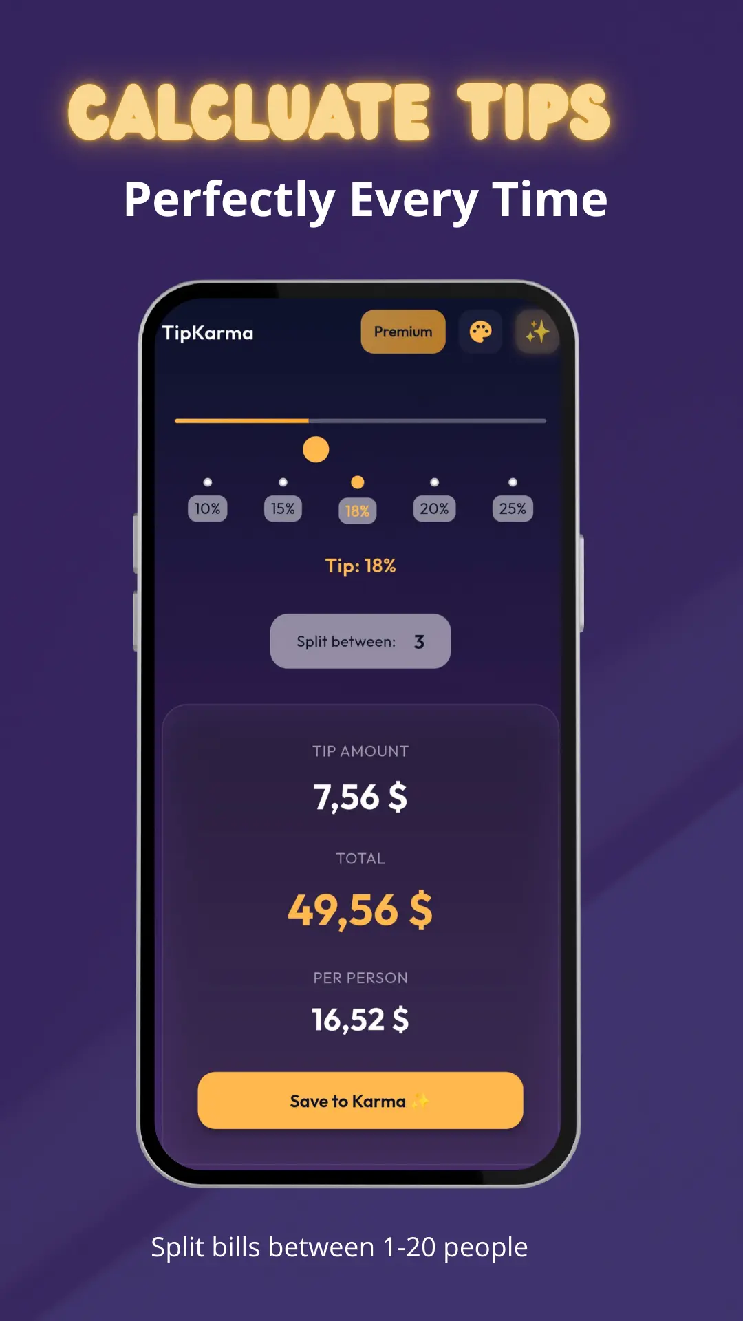 Screenshot 3 of TipKarma - Tip Calculator