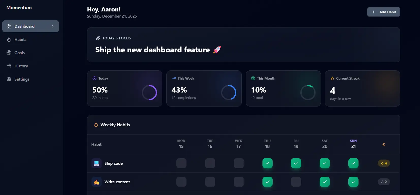 Screenshot 3 of Momentum Builder