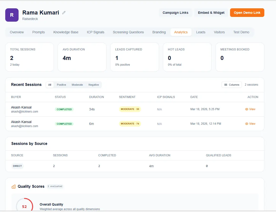 Screenshot 1 of Kickker AI