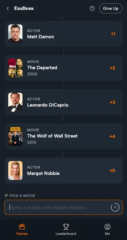 Screenshot 2 of Typecasted - Daily Movie Trivia Games