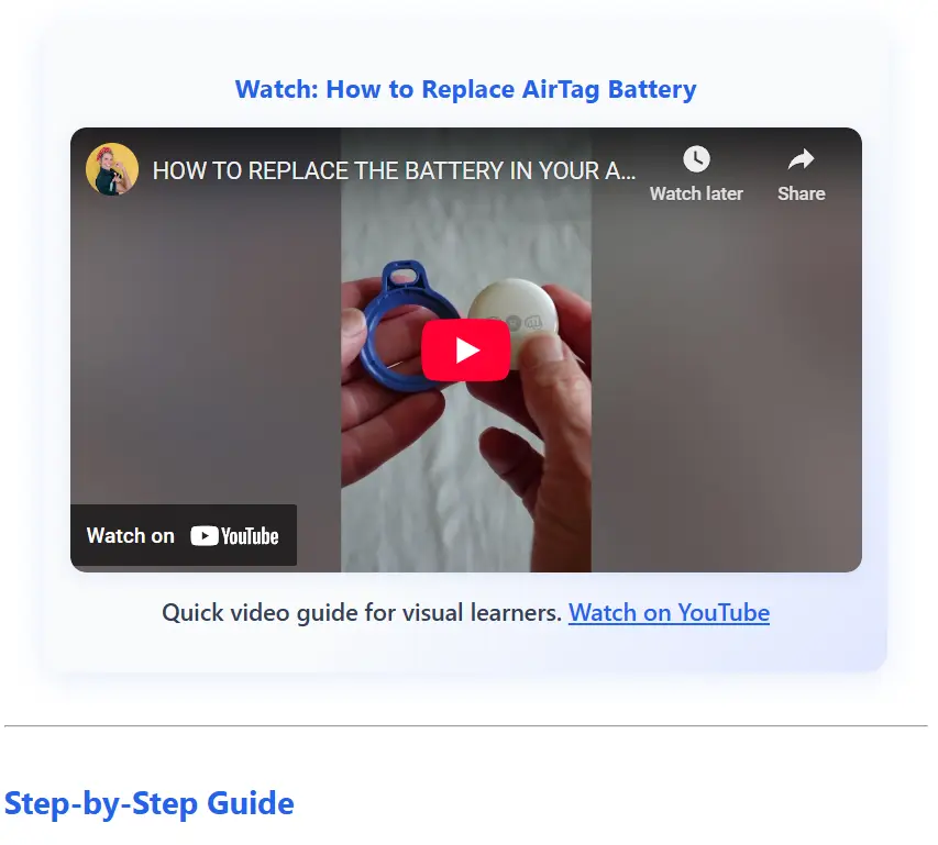 Screenshot 2 of AirTag Battery