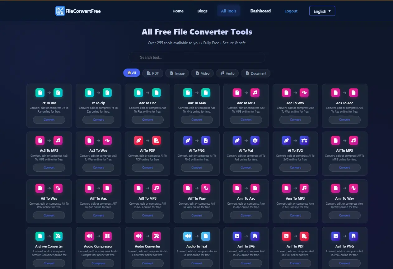 Screenshot 3 of FileConvertFree