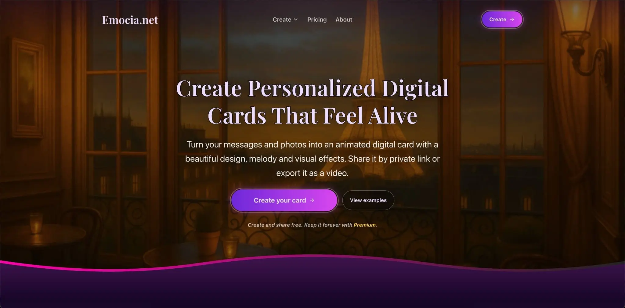 Screenshot 1 of Emocia.net
