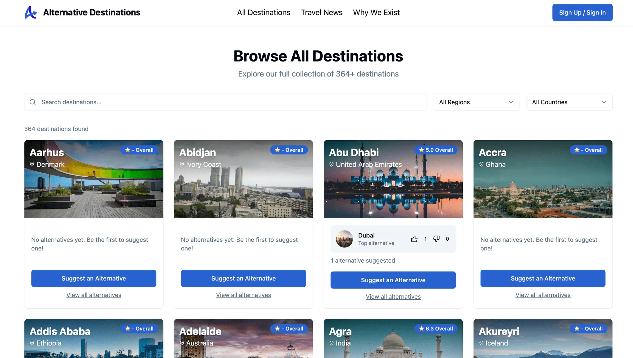 Screenshot 3 of Alternative Destinations