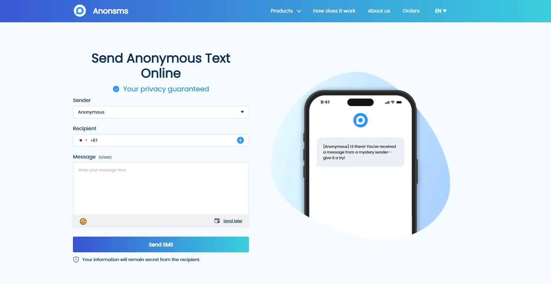 Screenshot 3 of Anonsms
