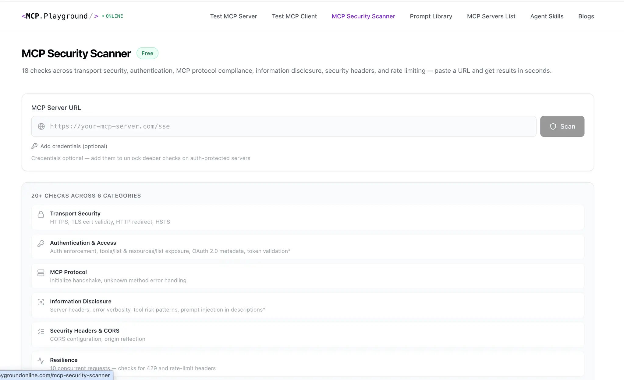 Screenshot 2 of MCP Playground Online