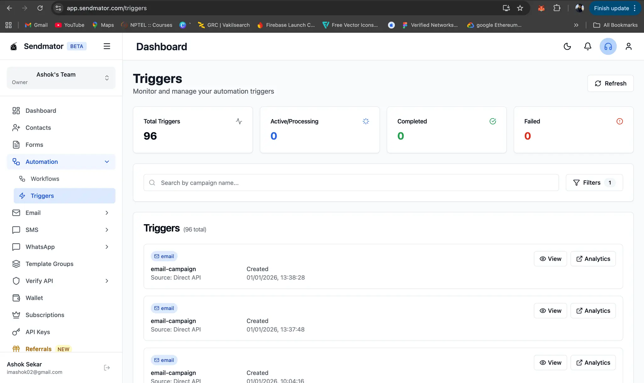 Screenshot 1 of Sendmator