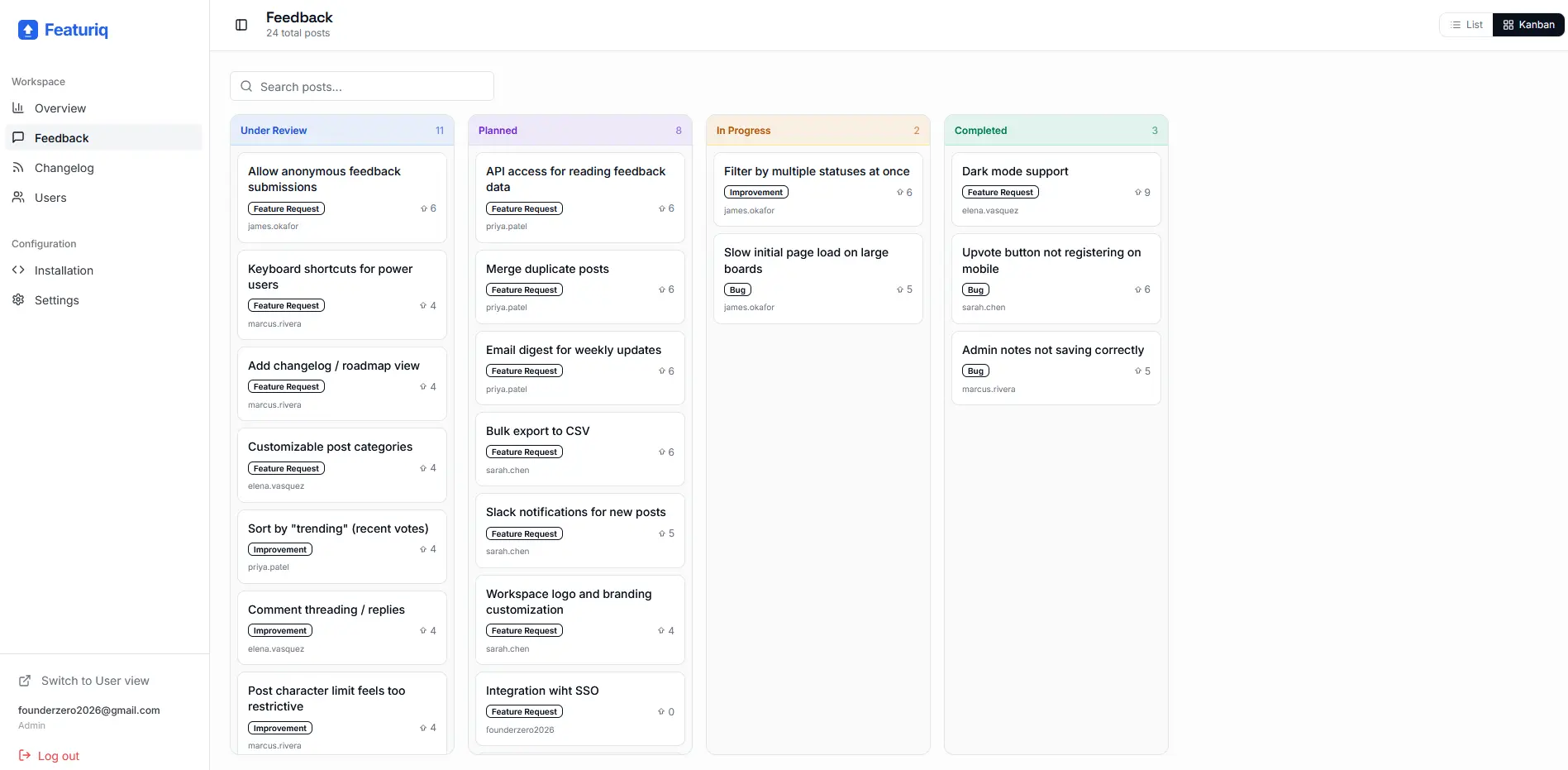 Screenshot 2 of Featuriq