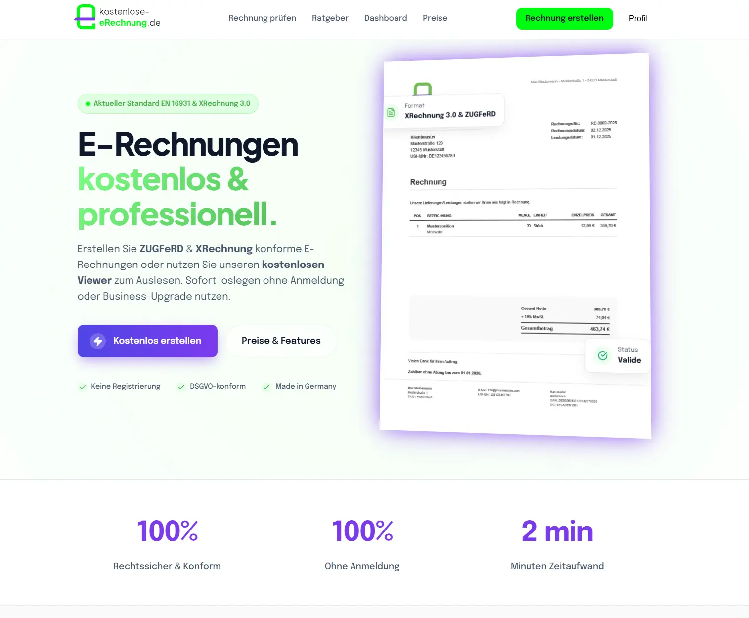 Screenshot 2 of Kostenlose-erechnungen.de