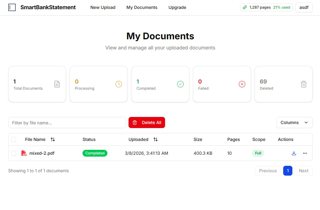 Screenshot 4 of Smart Bank Statement