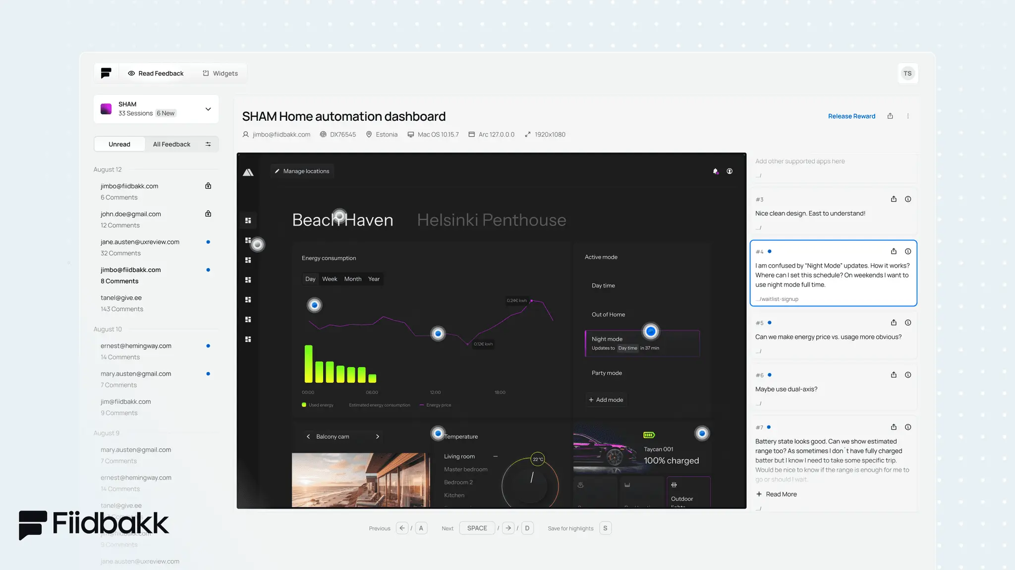 Screenshot 3 of Fiidbakk