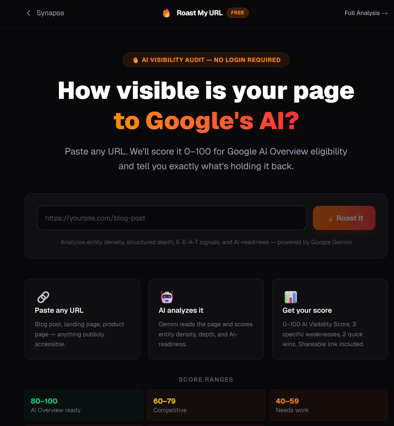 Screenshot 5 of Synapse SEO — AI Content Gap Analyzer