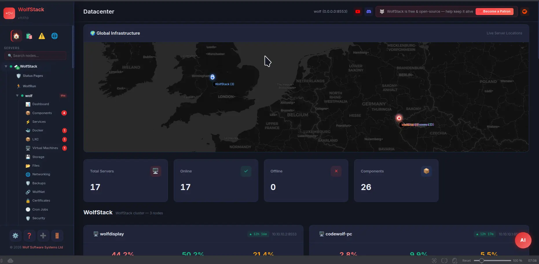 Screenshot 2 of WolfStack