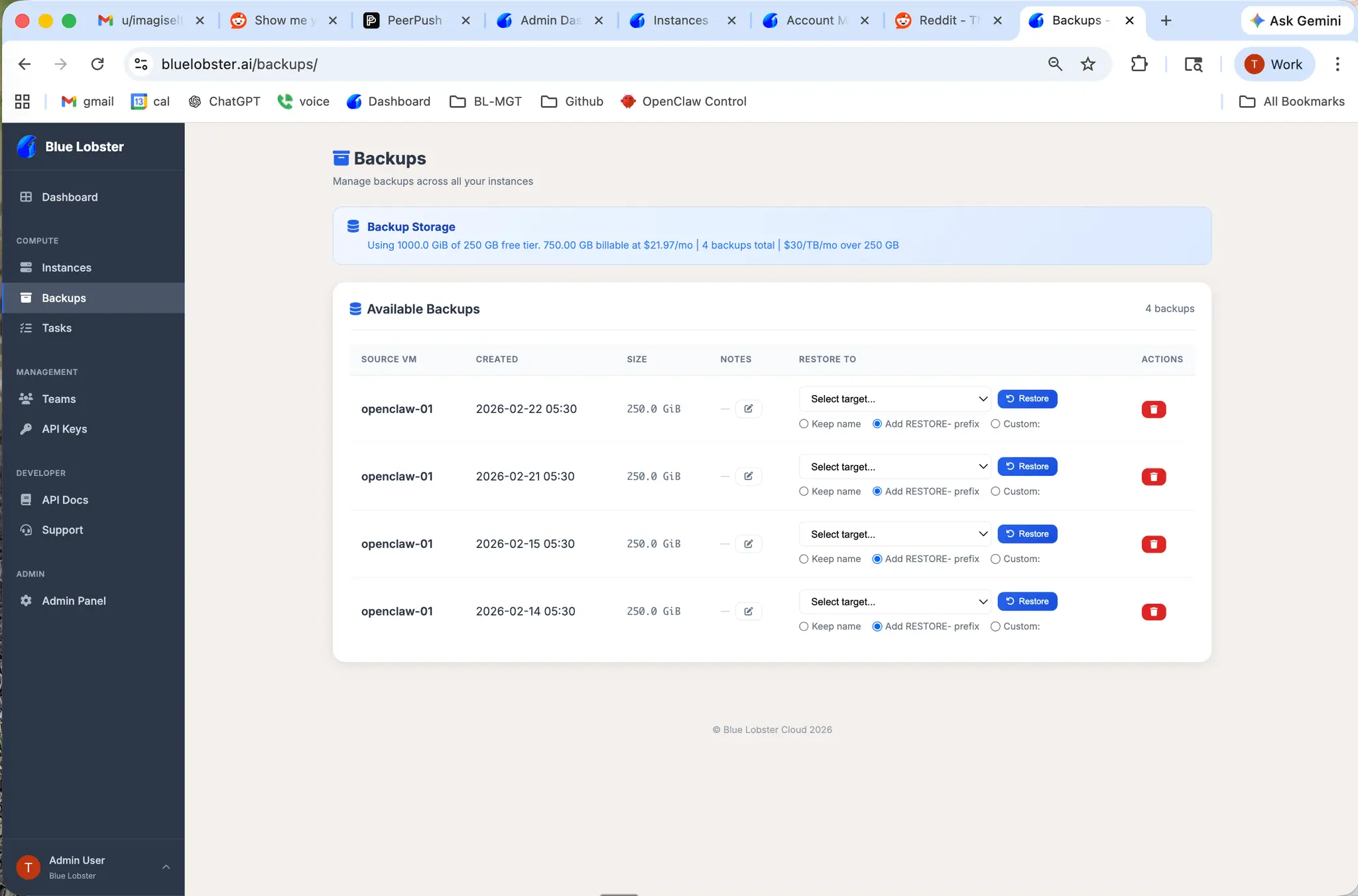 Screenshot 6 of bluelobster.ai - GPU VPS Simplified