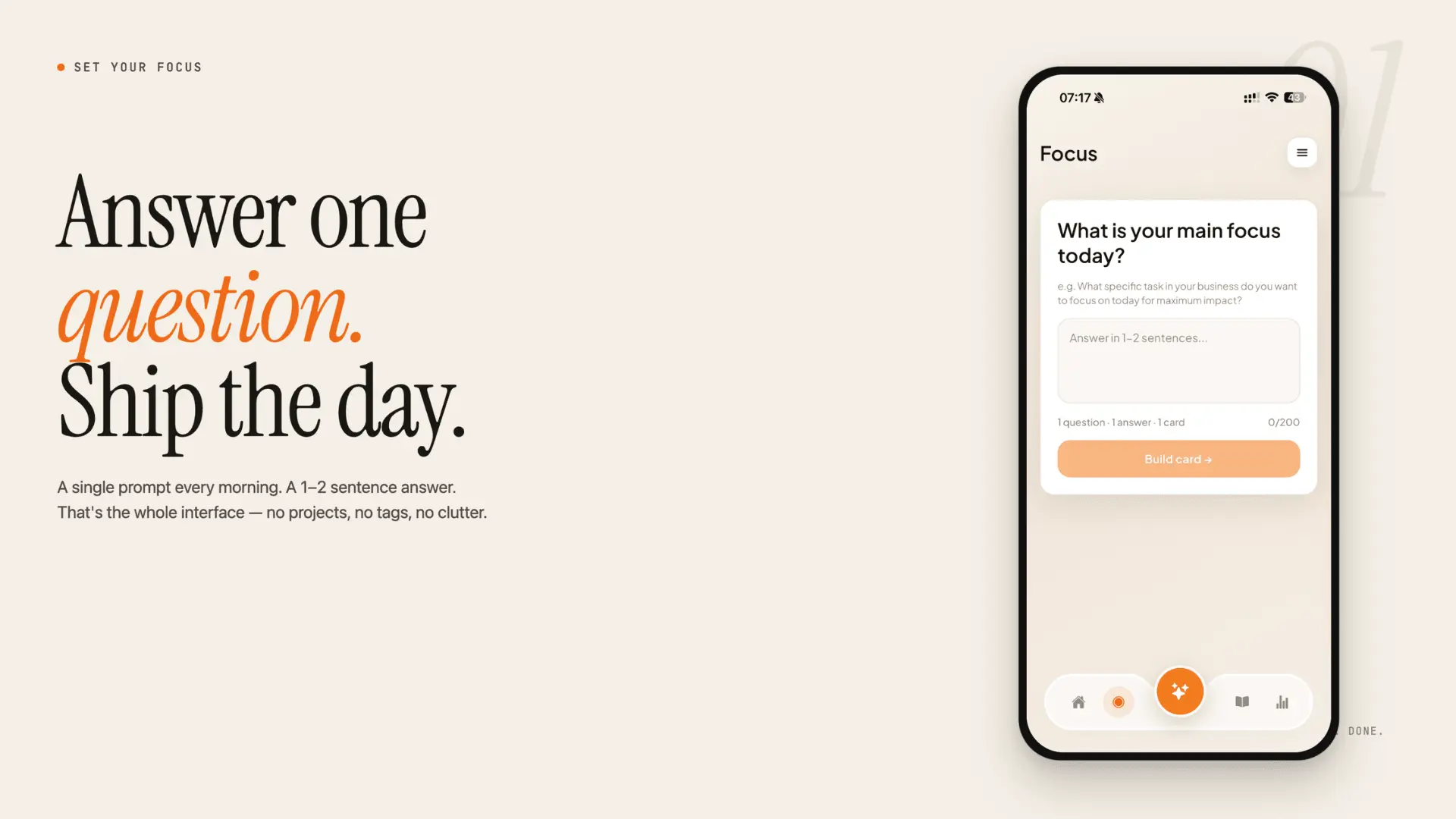 Screenshot 2 of Prime Focus: One Task Daily