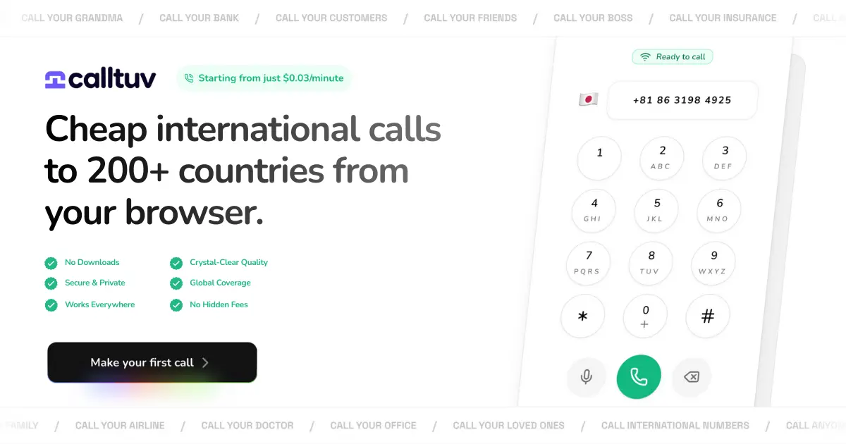Screenshot 1 of CallTuv