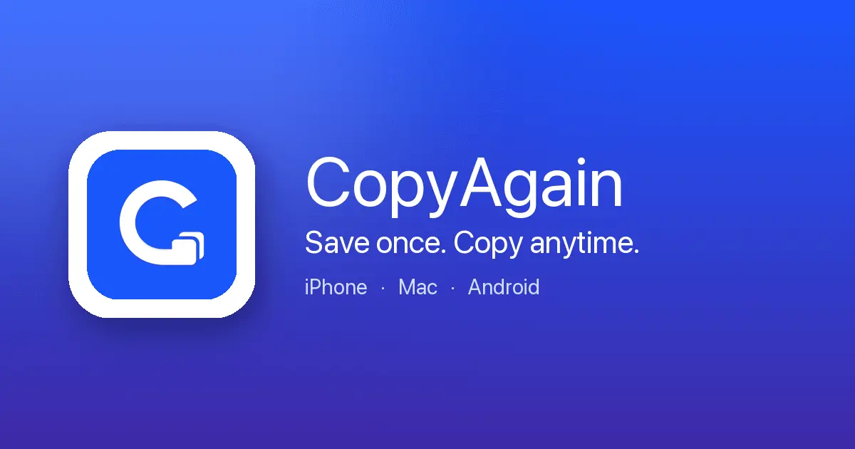 Screenshot 1 of CopyAgain