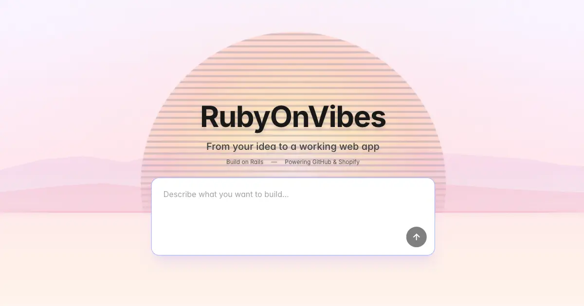Screenshot 1 of RubyOnVibes