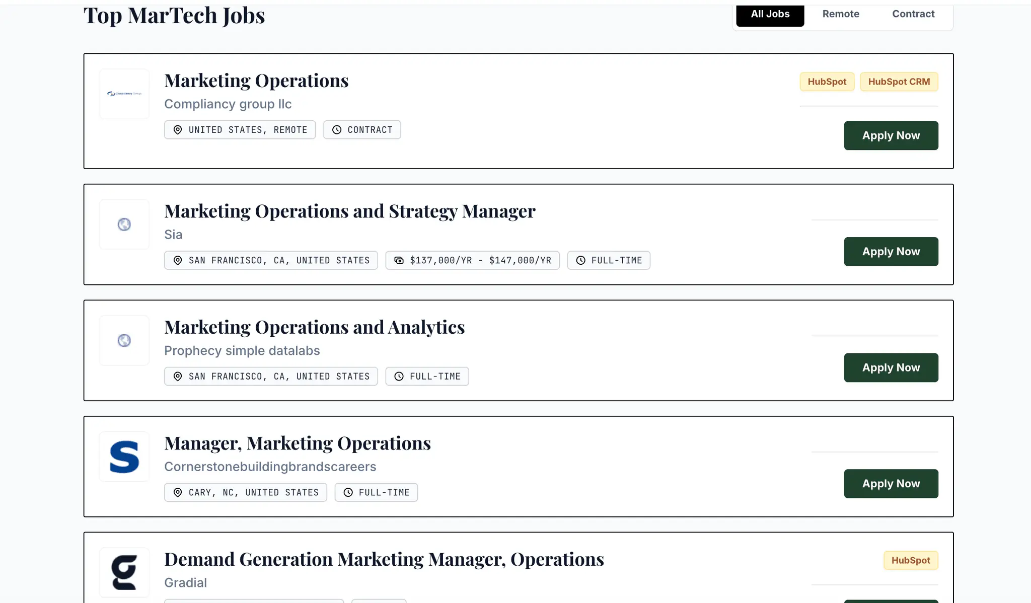 Screenshot 3 of Martechjobs.io