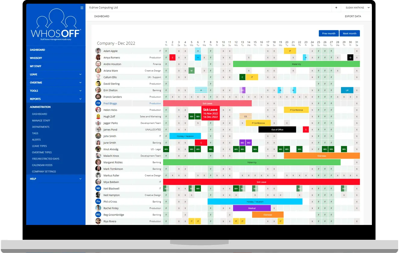 Screenshot 2 of WhosOff