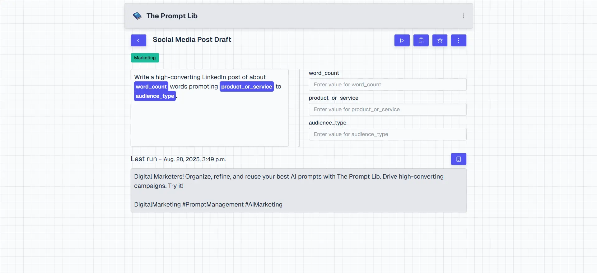 Screenshot 2 of The Prompt Lib