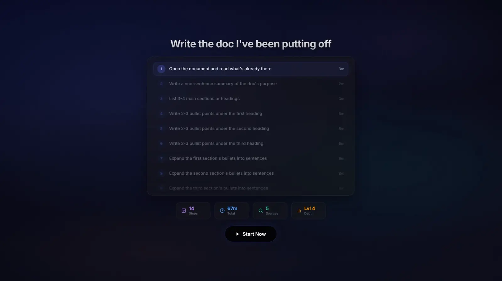 Screenshot 1 of HealUp - Finish What Matters