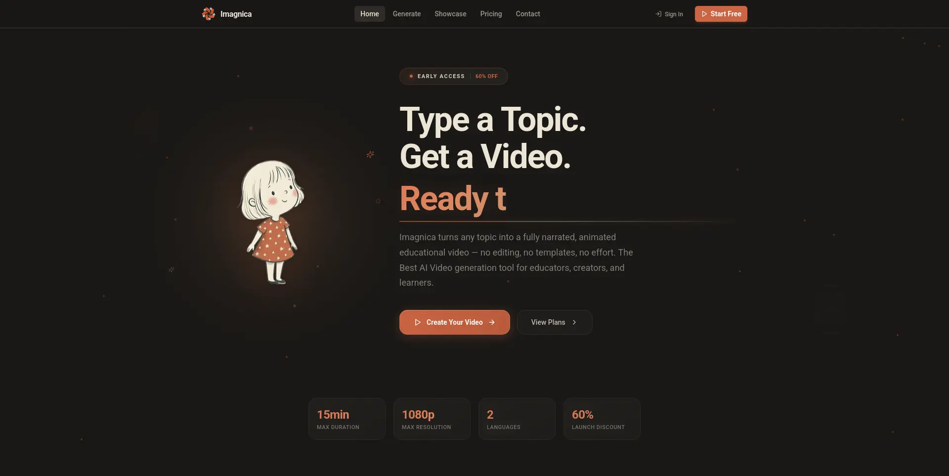 Screenshot 1 of Imagnica AI