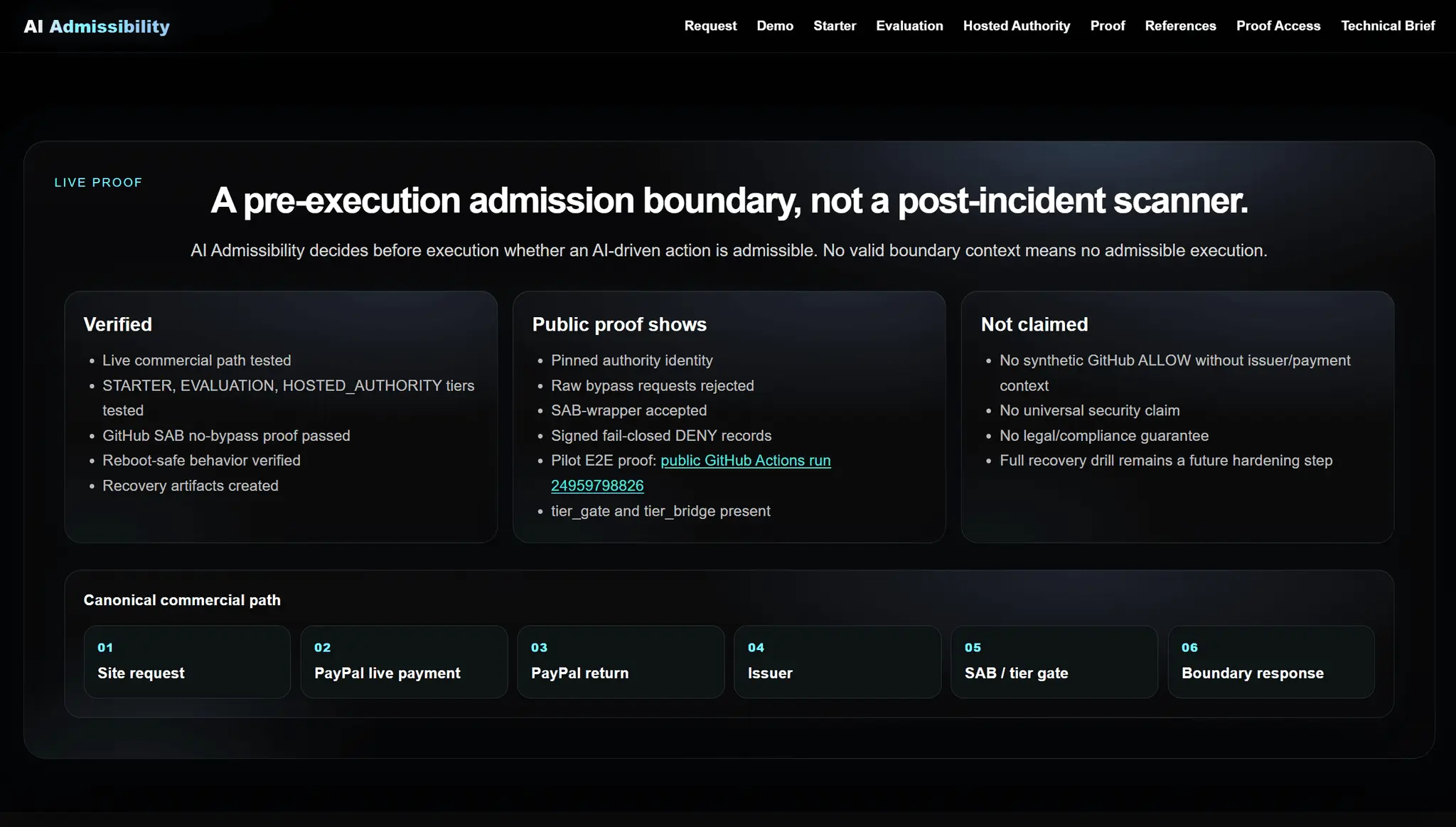 Screenshot 2 of AI Admissibility