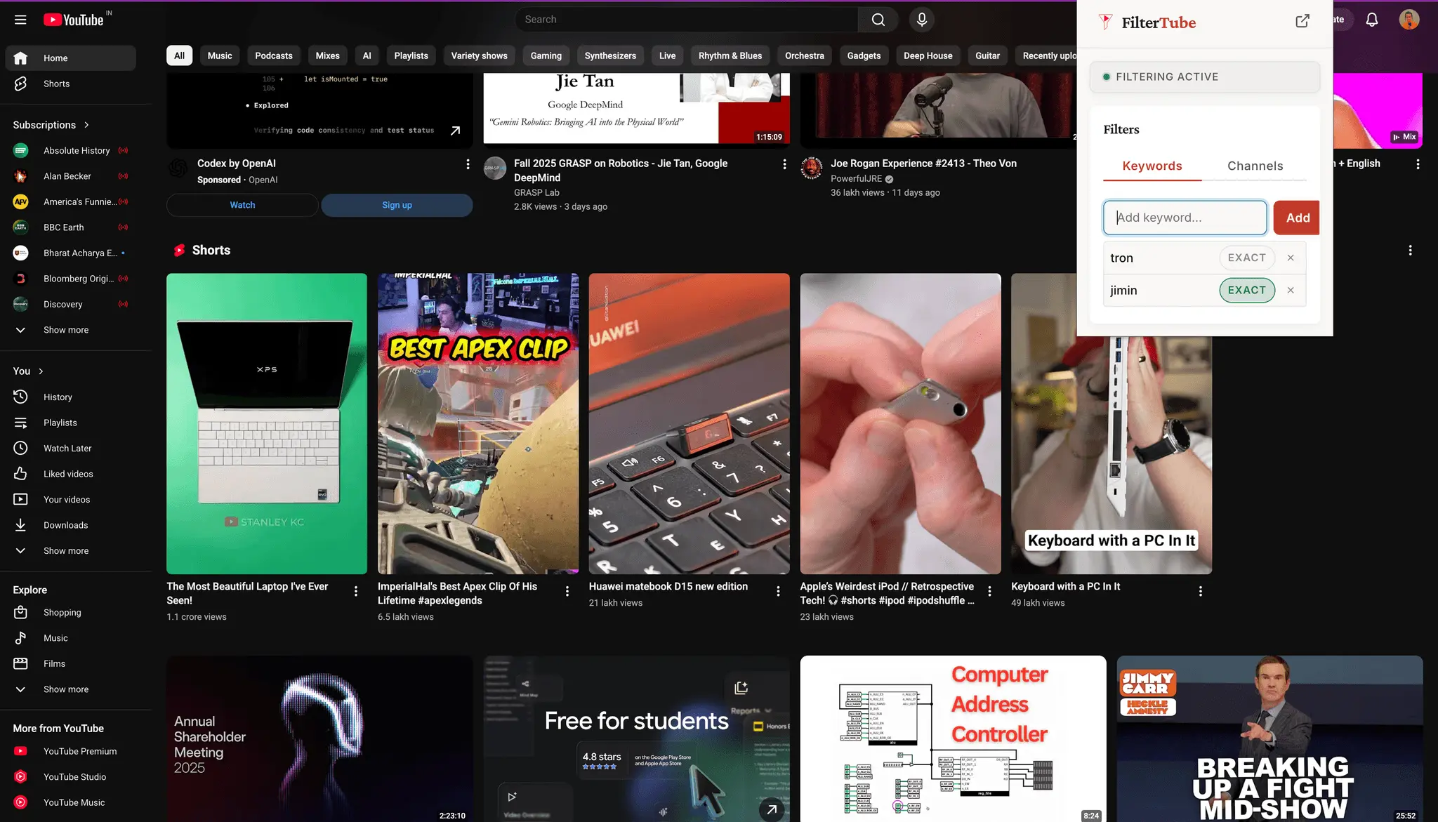 Screenshot 4 of FilterTube