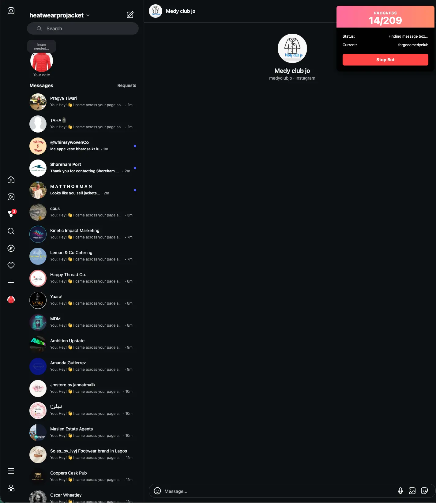 Screenshot 2 of IG DM Bot (Beta)