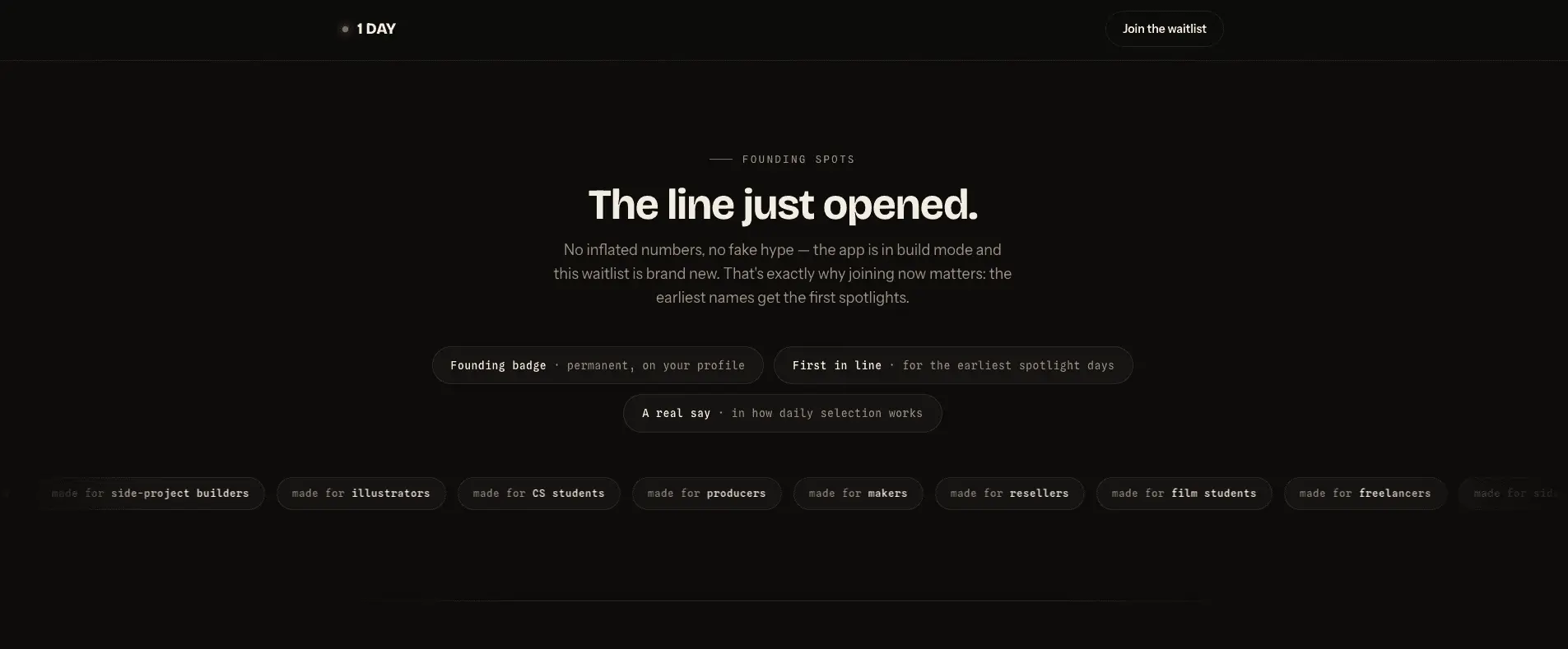 Screenshot 3 of 1 Day App