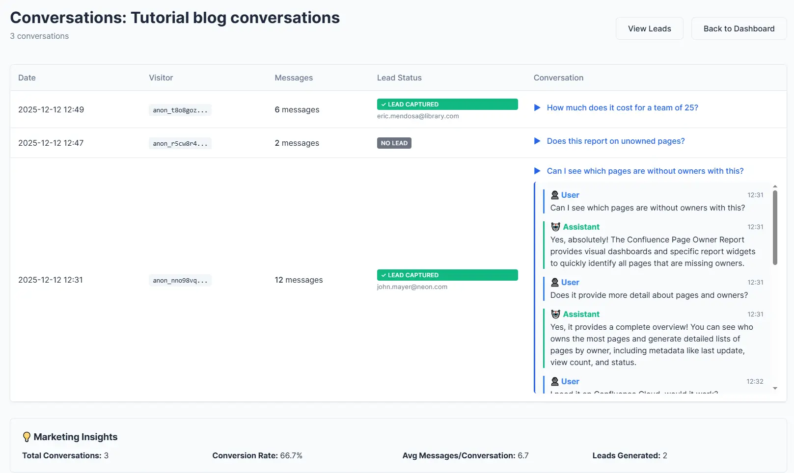 Screenshot 3 of ConvertSling - Turn readers into leads