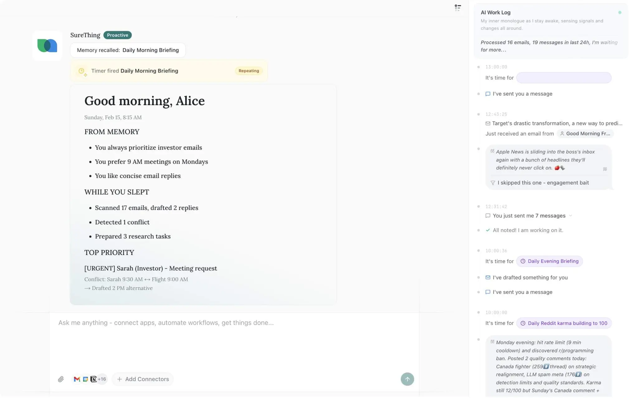 Screenshot 1 of SureThing.io