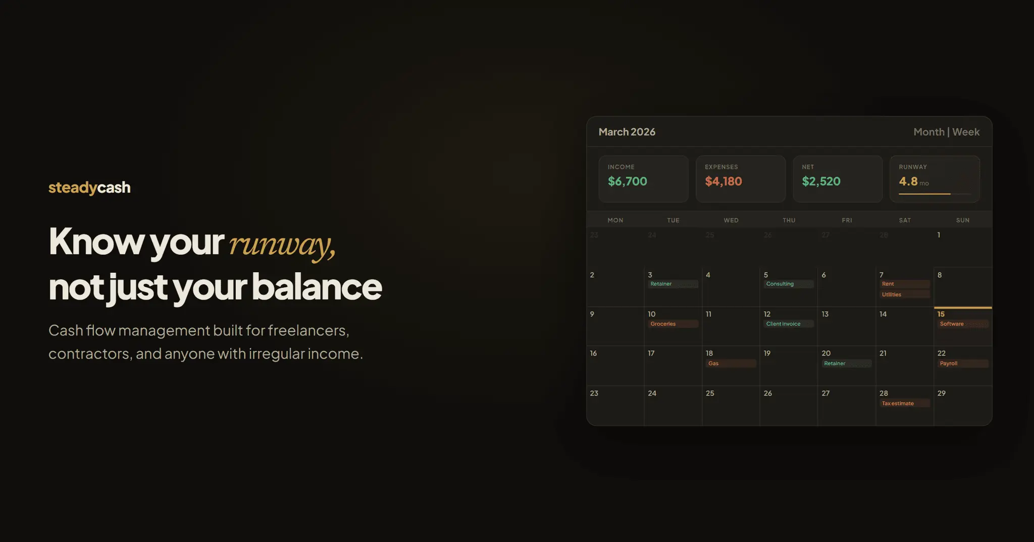 Screenshot 1 of SteadyCash