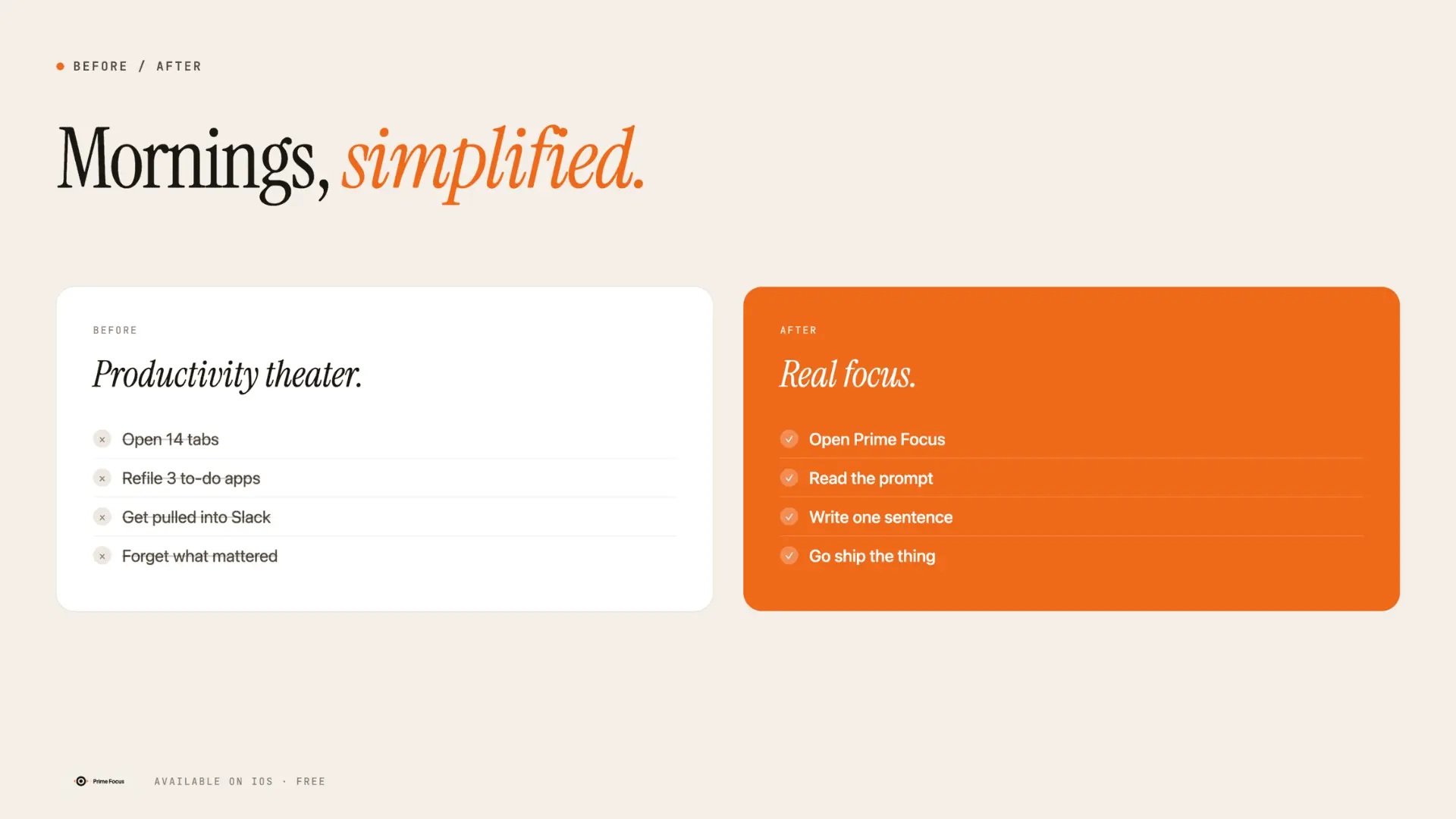 Screenshot 6 of Prime Focus: One Task Daily
