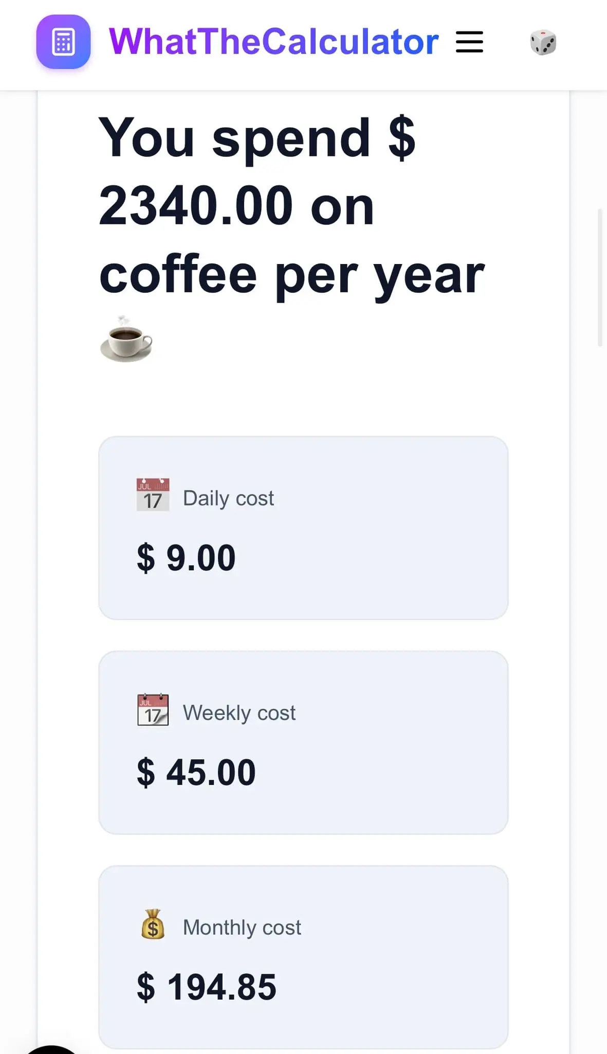 Screenshot 3 of WhatTheCalculator