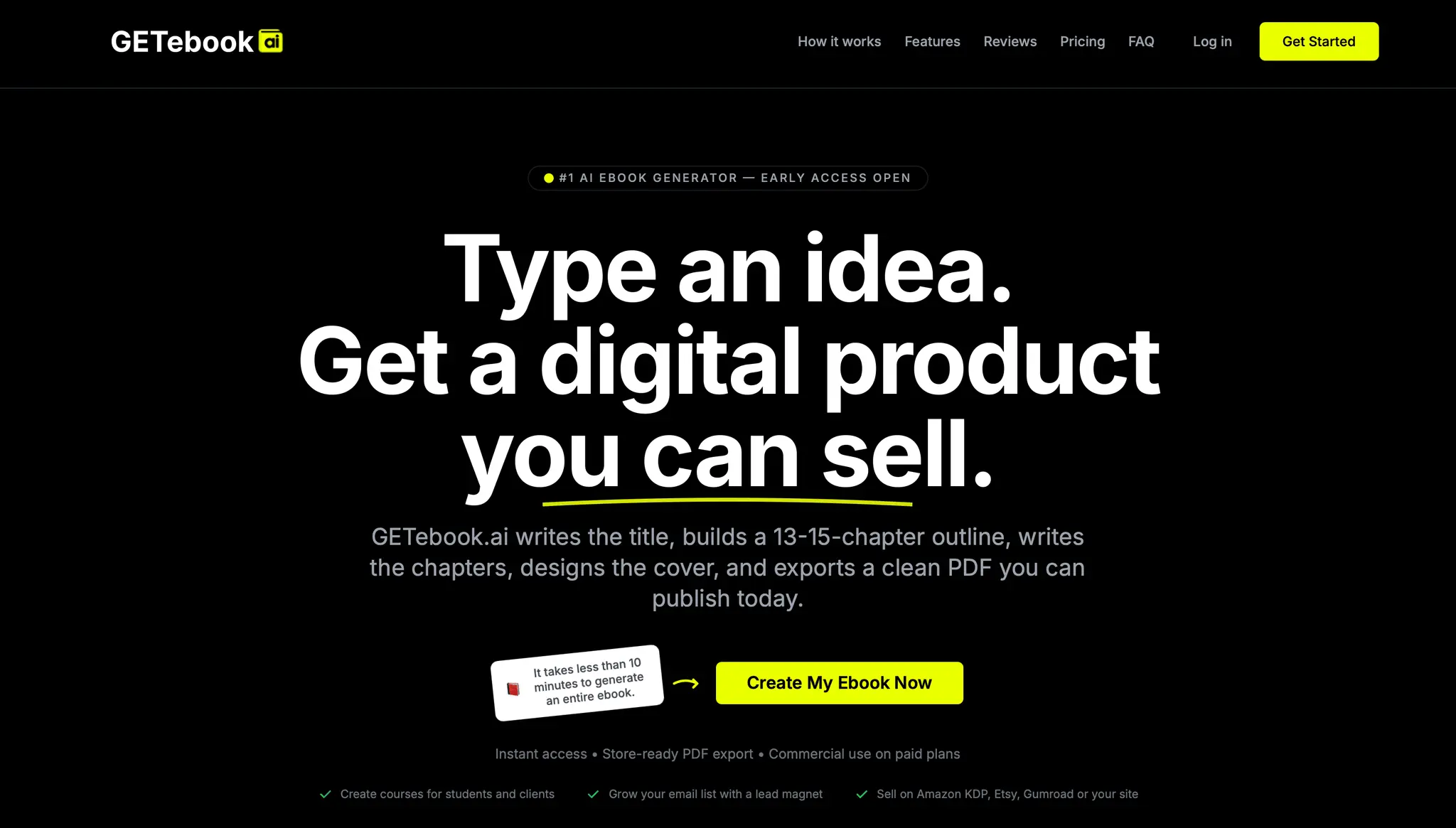 Screenshot 1 of GETebook.ai