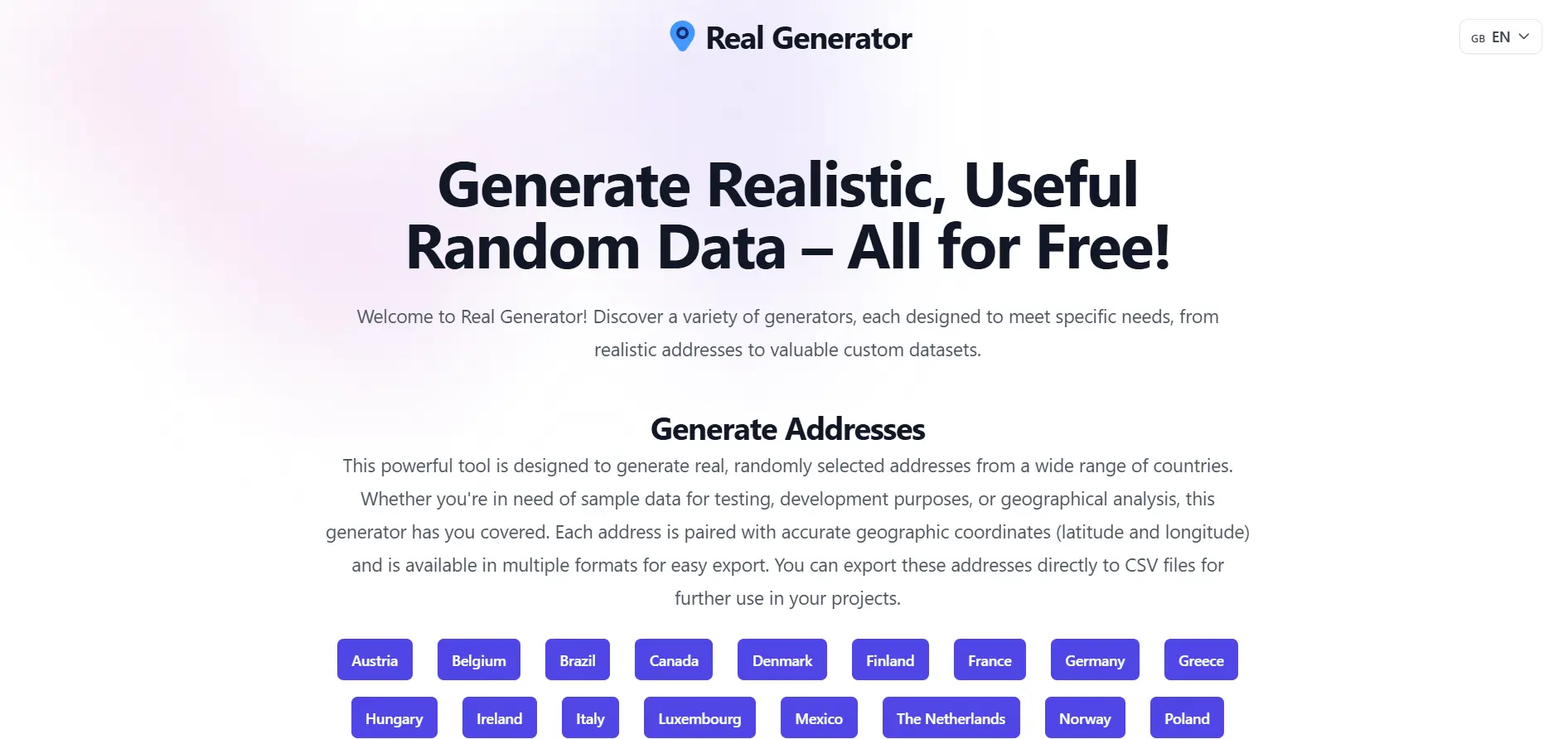 Screenshot 1 of  Real Generator