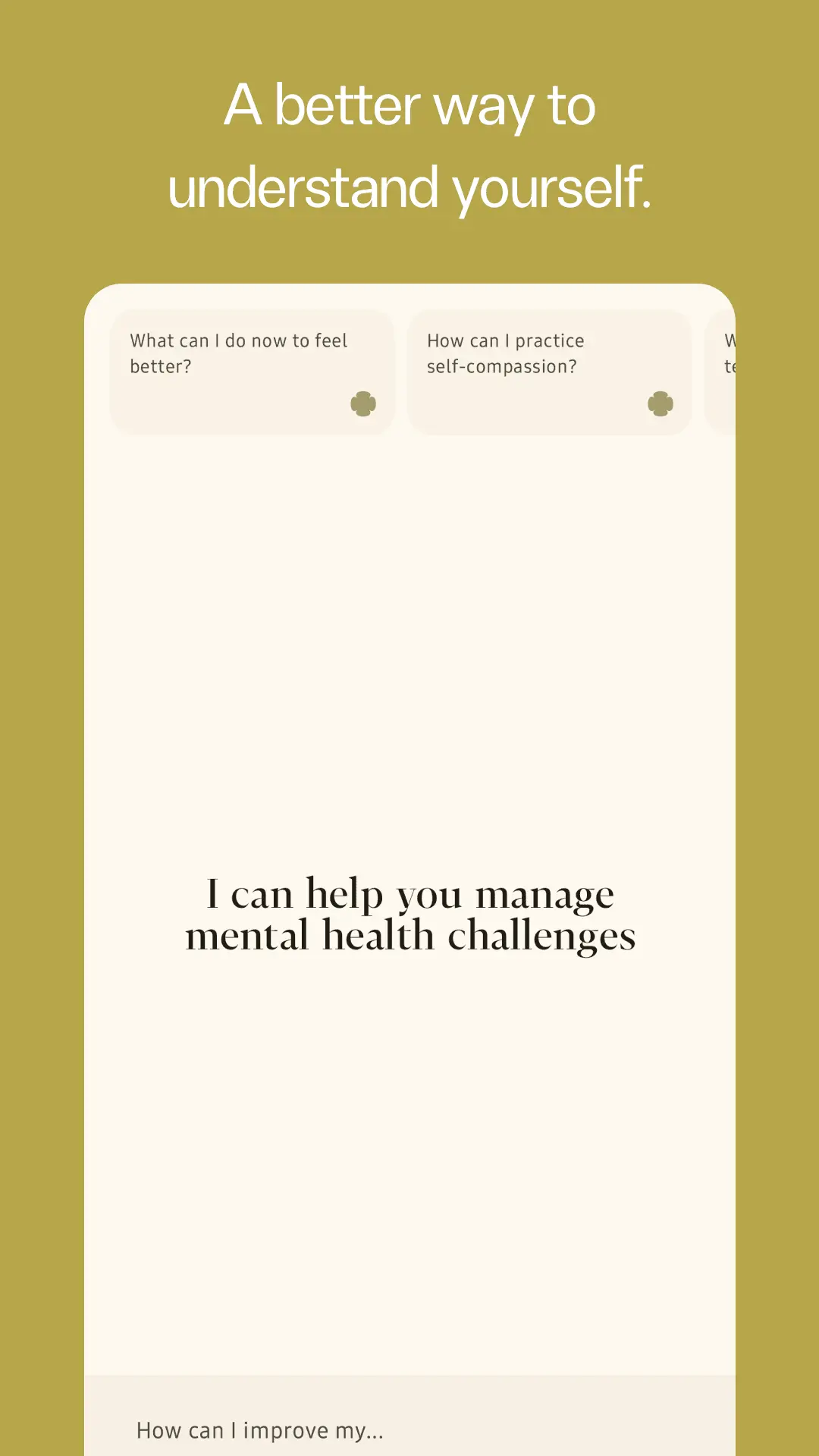 Screenshot 1 of Mentaly: AI CBT