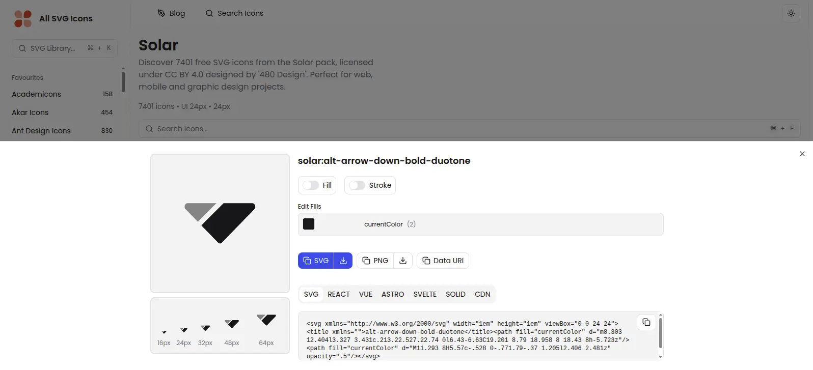 Screenshot 4 of All SVG Icons