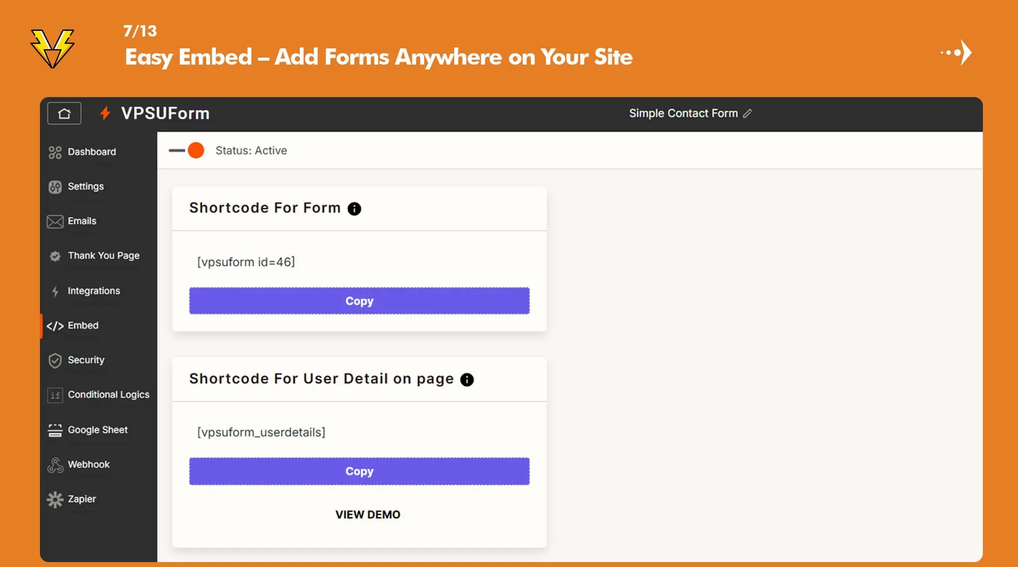 Screenshot 5 of VPSUForm
