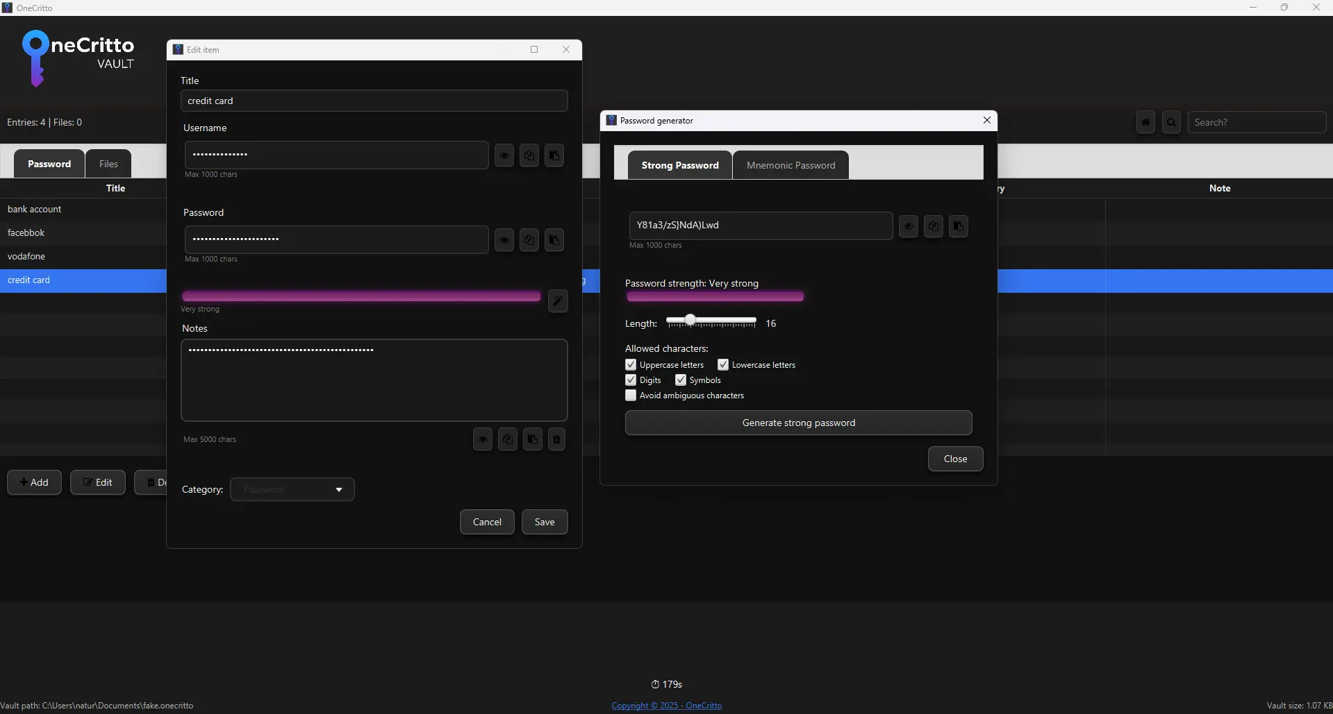 Screenshot 1 of OneCritto