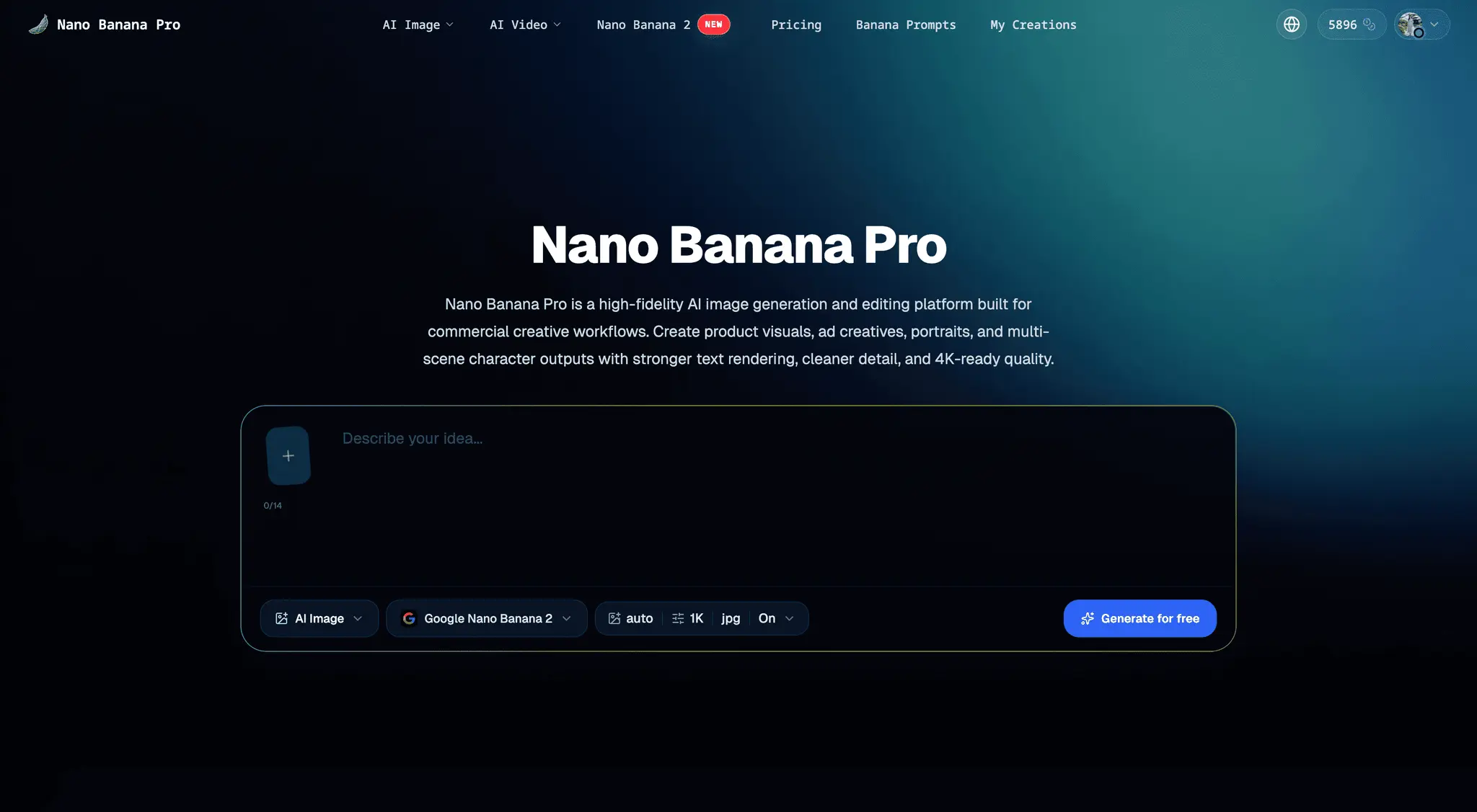 Screenshot 1 of Nano Banana Pro