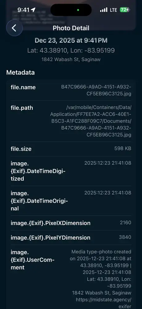 Screenshot 6 of EXIFer Pro: GPS Timestamp EXIF App