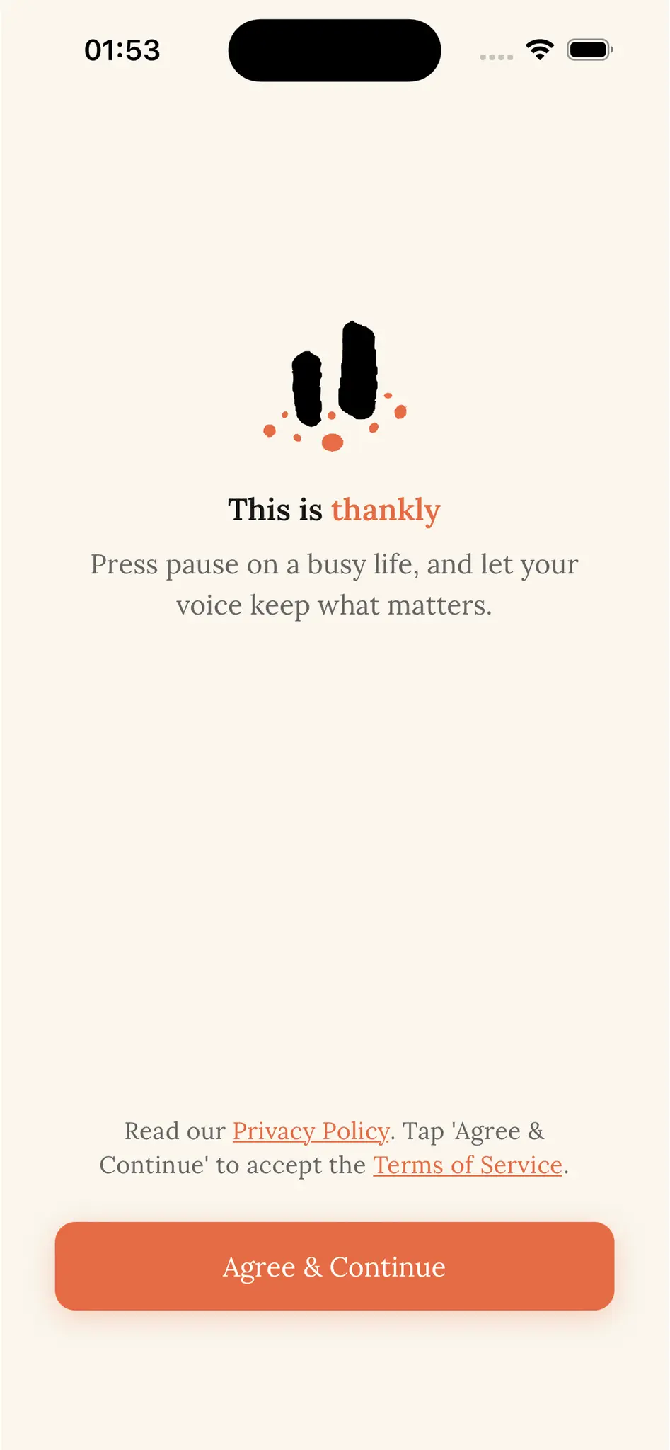 Screenshot 1 of thankly