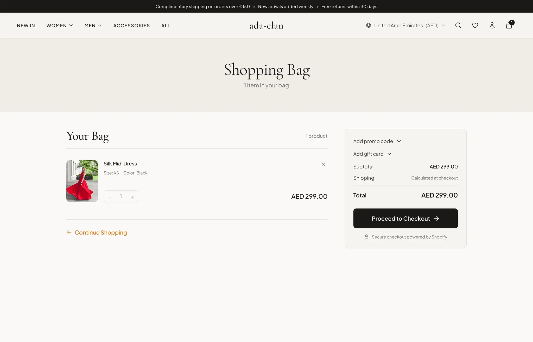 Screenshot 1 of Ada - Premium Shopify Hydrogen Starter K