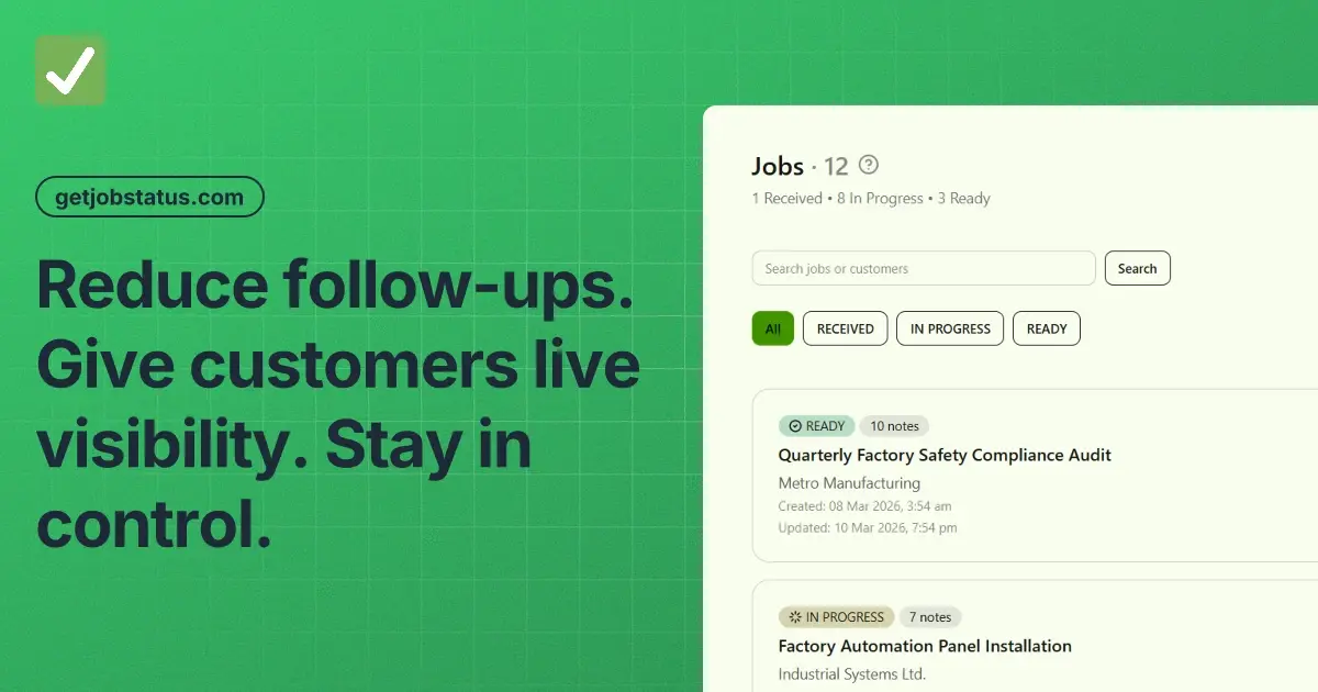 Screenshot 1 of Get Job Status