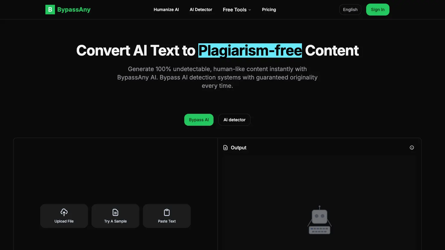 Screenshot 1 of BypassAny - Humanize AI Content